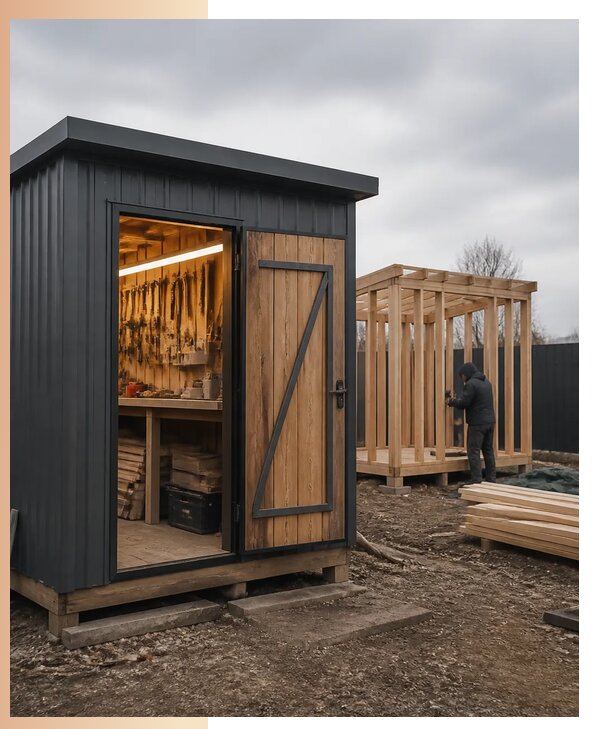 Изготовление хозблоков-мастерских на заказ с доставкой в Тобольске